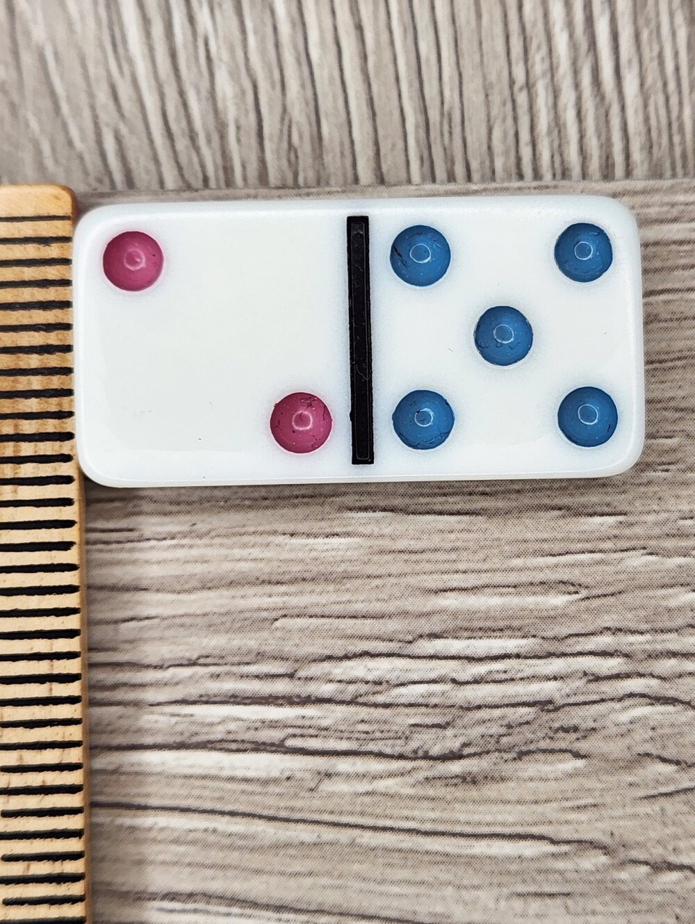 2:5 Replacement Domino Large Dot Shiny Color 1½ X ¾ X ¼ Dominoes - Picture 2 of 4